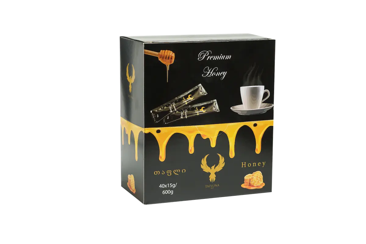 Box of Single Serving 15g Honey Packets
